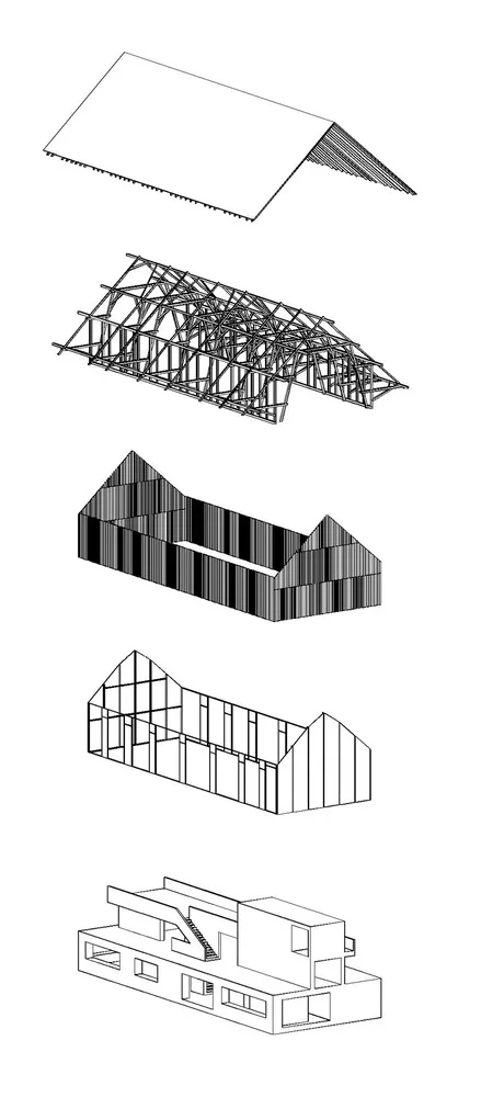 BIM建筑|拥有汗青感的谷仓秒变简练高雅的藏书楼——德国改革Steimle Architekten 项目