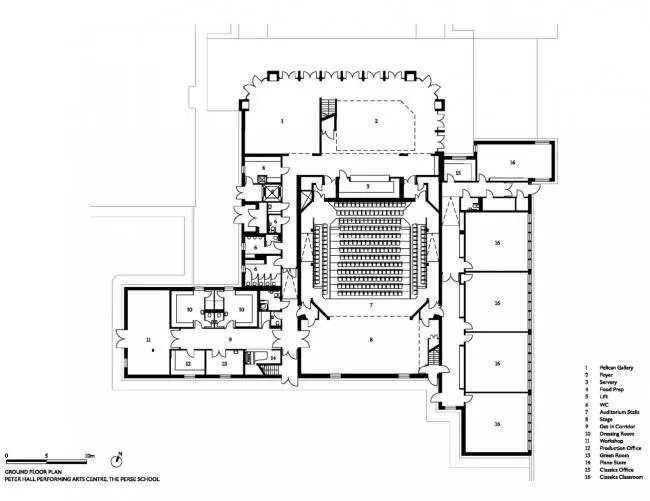 BIM建筑|摆设在英国剑桥校园的玻璃盒子——剧院艺术中间