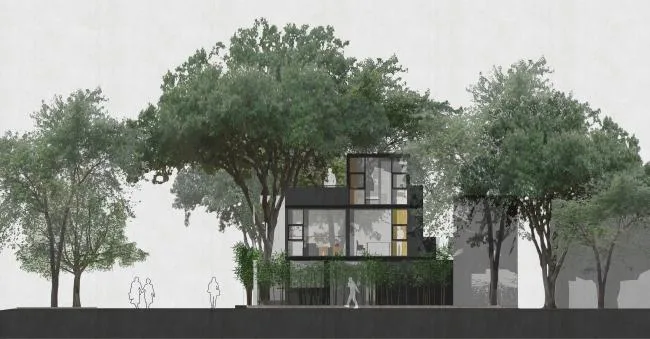 BIM建筑|东莞橙果传媒集装箱办公室 l 间外建筑工作室，冯国安