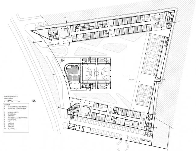 BIM建筑|优雅如天鹅展翅：巴西Roberto Herbster Gusmão黉舍