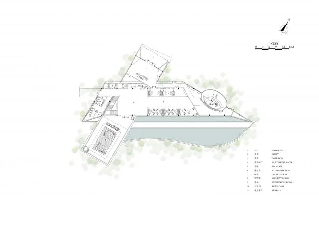 BIM建筑|山崖之巅,格构空间-重庆御临府艺术中间 / 成执设计