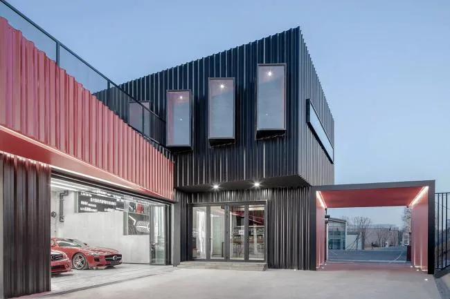 BIM建筑|一场汽车喜好者的社交试验，The Pit House汽车俱乐部 / 上建下筑工作室