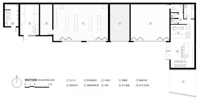 BIM建筑|一场汽车喜好者的社交试验，The Pit House汽车俱乐部 / 上建下筑工作室