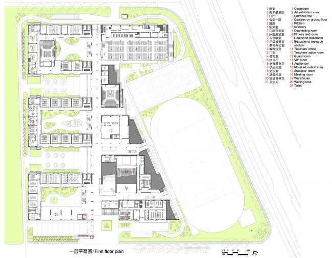 BIM建筑|垂直书院——姑苏科技城试验小学设计 / 年夜正+致正建筑事务所