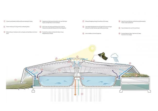 BIM建筑|Ennead 赢长江口中华鲟天然维护区国际比赛