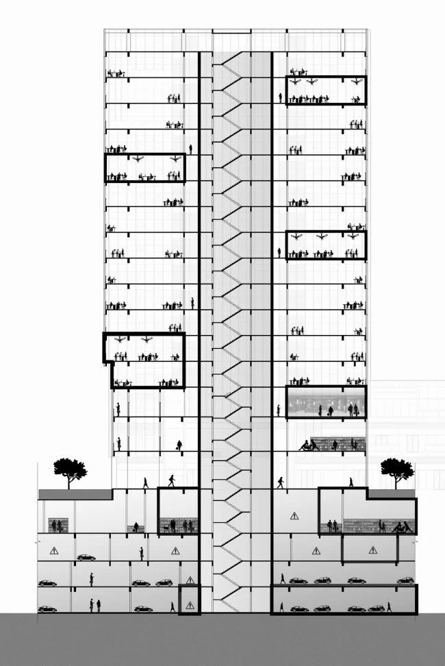 BIM建筑|活动的空间系统——成都昌鑫青羊万和中间 / 成执设计