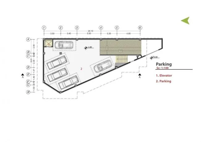 BIM建筑|如同被风化的粗粝岩石：阿维尼室第楼 | Heram建筑事务所