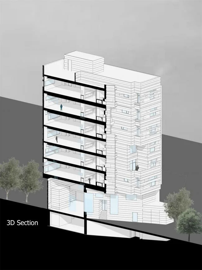 BIM建筑|如同被风化的粗粝岩石：阿维尼室第楼 | Heram建筑事务所