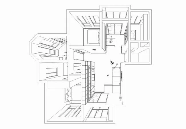BIM建筑|芳华▪家 格子墙里的日常——建筑师自宅 / 金超，颜闾红