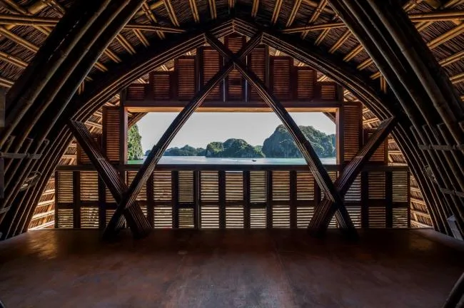BIM建筑|远看阳光，沙岸与船主，越南兰哈湾竹度假酒店 / 武重义建筑事务所