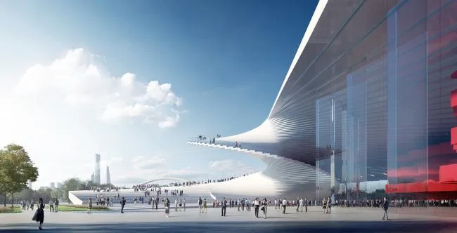 BIM建筑|Snøhetta 颁布上海年夜歌剧院计划，‘扇子’动态睁开在黄浦江岸