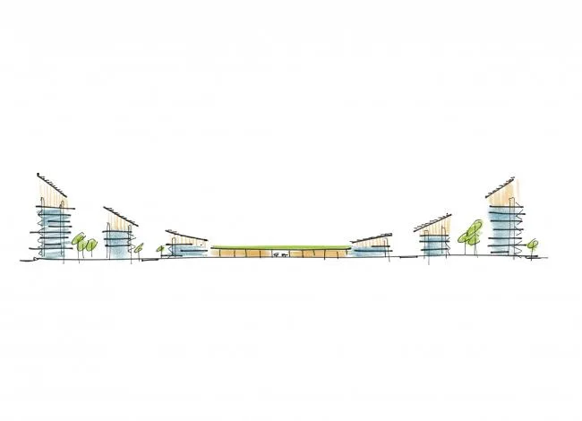 BIM建筑|城市社区内的屋顶球场 / 李樾祺