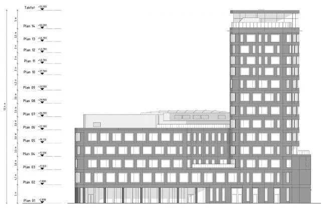 BIM建筑|仿佛停泊于岸边的巨型船只：马尔默口岸综合体 / SHL