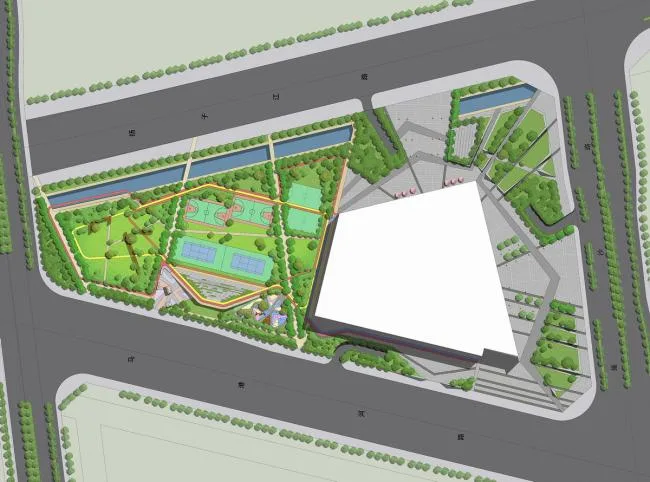 BIM建筑|动感的能量盒子：扬州南部新城体育园 / 柏涛设计