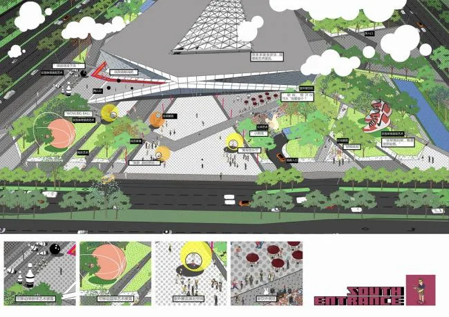 BIM建筑|动感的能量盒子：扬州南部新城体育园 / 柏涛设计