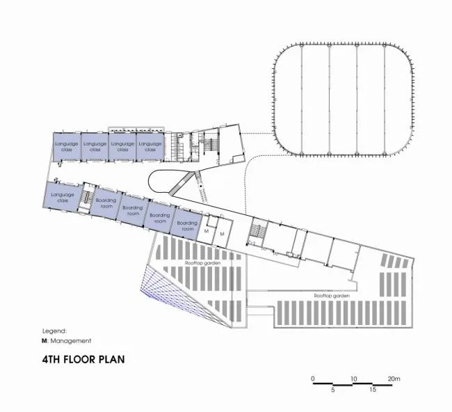BIM建筑|动态绿色的梦幻校园：生态折线黉舍 / 1+1>2 Architects