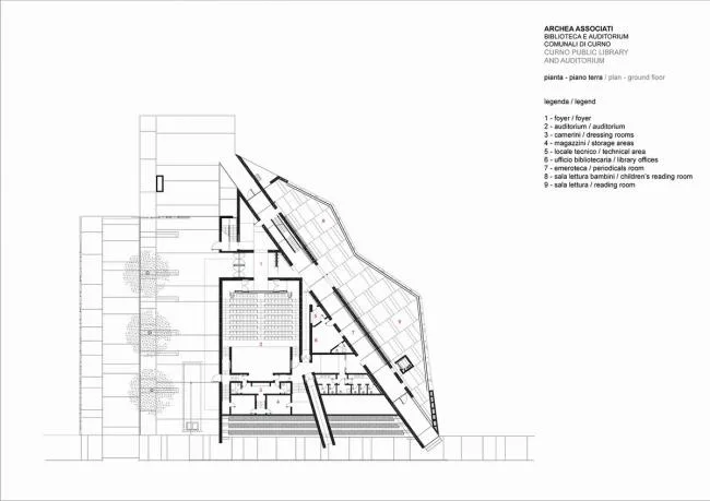 BIM建筑|一本散落墙角，页面泛黄的书：科尔诺公共藏书楼和会堂