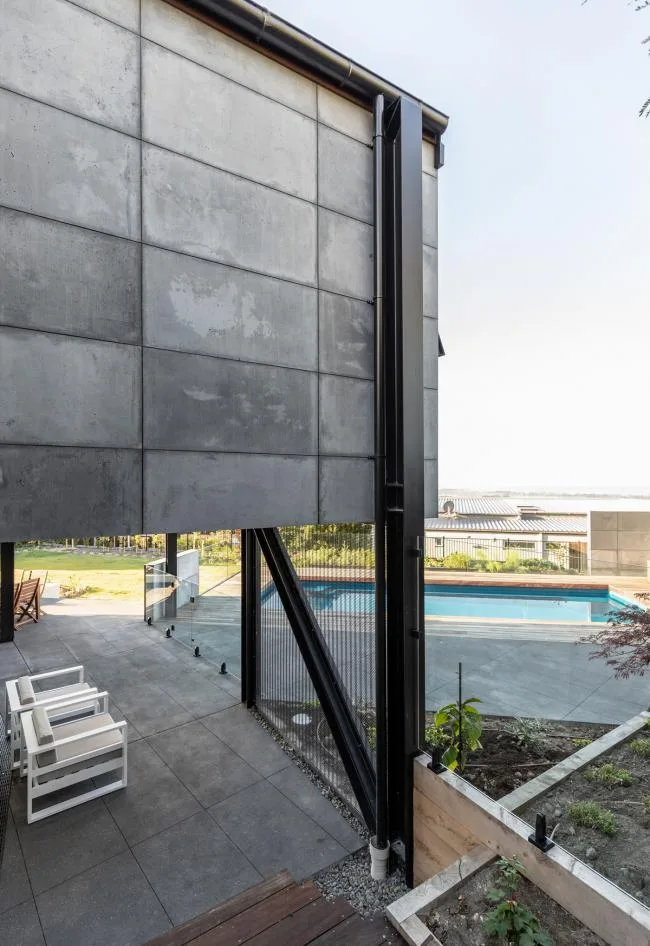 BIM建筑|湾区视野，重重迭起的新西兰私人室第 / Max Capocaccia建筑师事务所