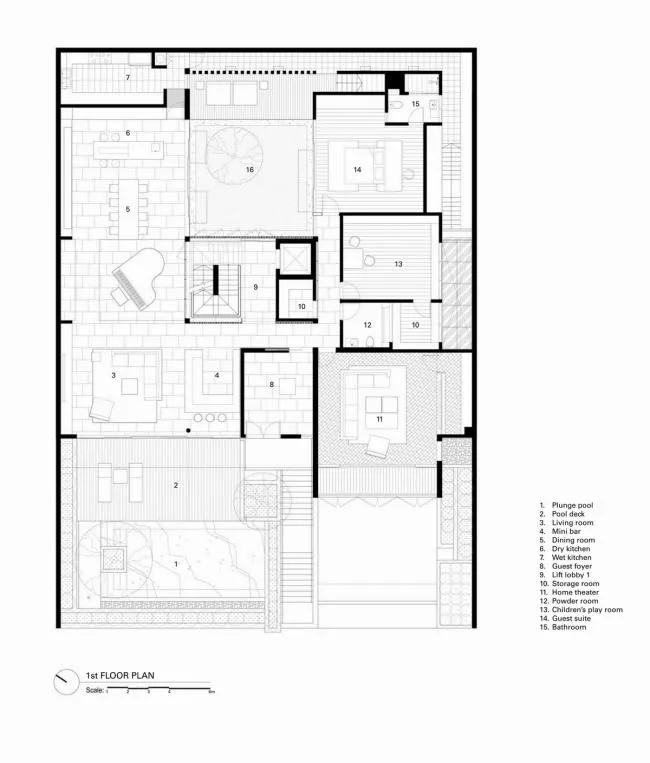 BIM建筑|风吹池水，阵阵清冷：雅加达热带私家室第