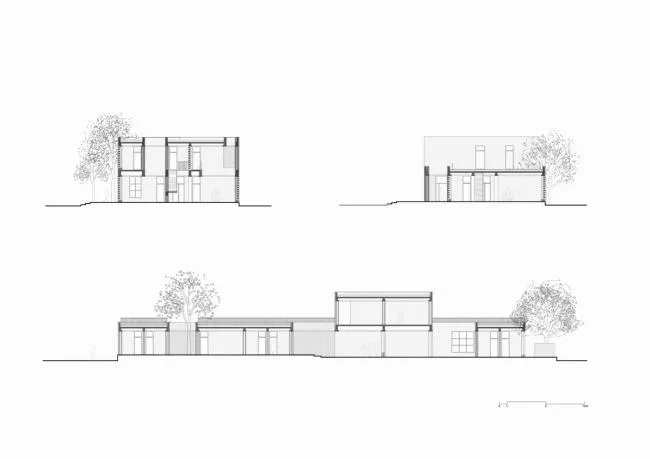 BIM建筑|鹄立于村落地盘，朴素而暖和：三河村村平易近运动中间 / 垣建筑