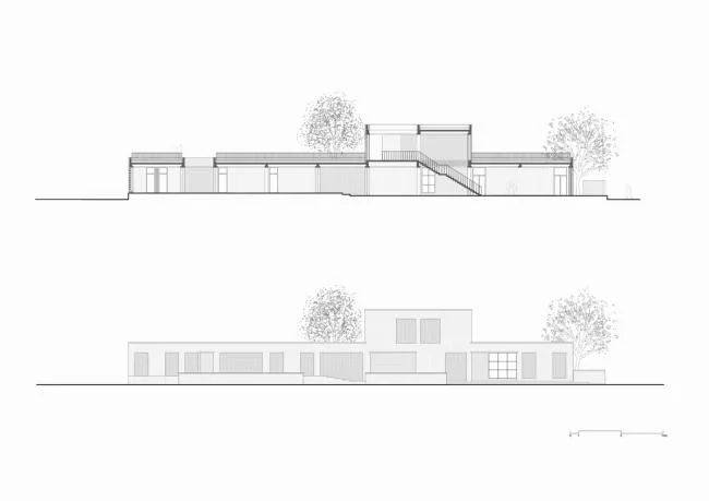 BIM建筑|鹄立于村落地盘，朴素而暖和：三河村村平易近运动中间 / 垣建筑