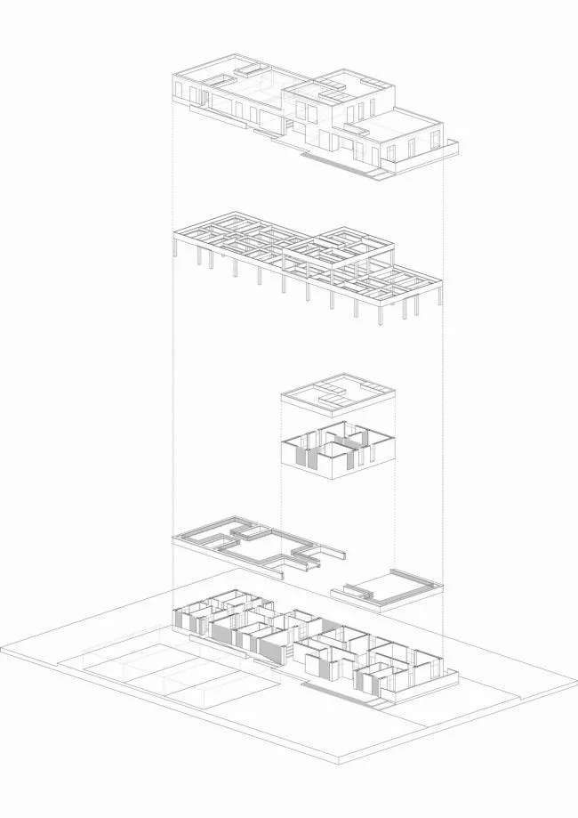 BIM建筑|鹄立于村落地盘，朴素而暖和：三河村村平易近运动中间 / 垣建筑