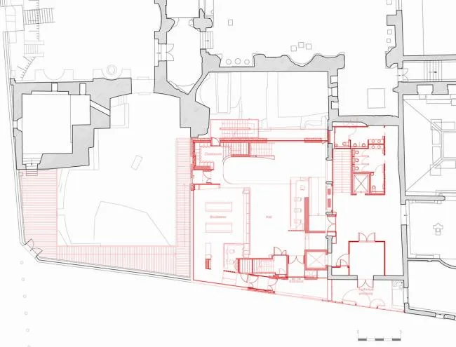 BIM建筑|仿佛流浪古老遗迹旁熠熠生辉的金色戒指：国立中世纪博物馆新旅客中间