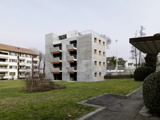 BIM建筑|粗犷的高等感，苏黎世经济实用公寓楼 / Gus Wüstemann
