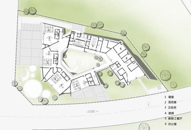 BIM建筑|场合、几何学、天然——成都万科公园传奇幼儿园 / 成执设计