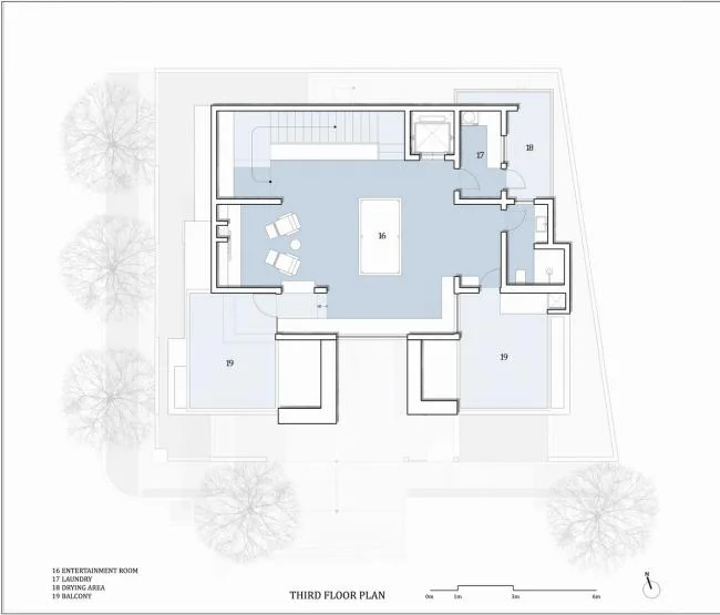 BIM建筑|凹凸错落，打破秩序：班加罗尔 RL室第 / SDeG