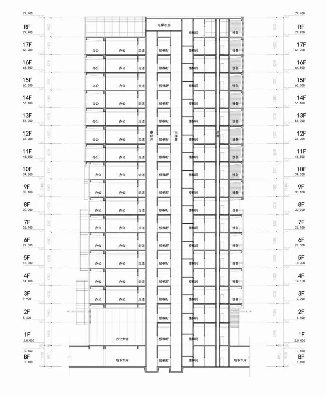 BIM建筑|城市里的院落——广州南沙金茂湾综合体 / 柏涛设计