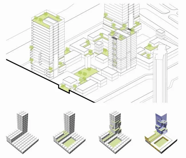 BIM建筑|城市里的院落——广州南沙金茂湾综合体 / 柏涛设计