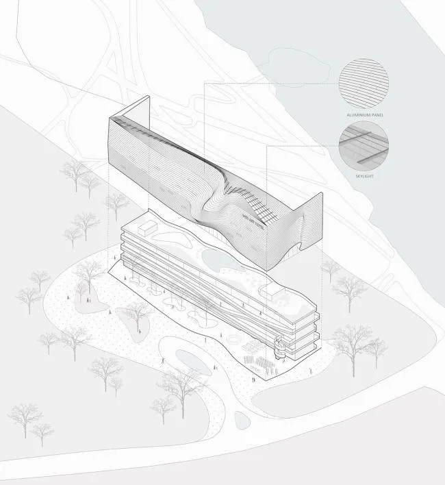 BIM建筑|以“琴弦拨动”为原型，慕达建筑设计 M50艺术酒店
