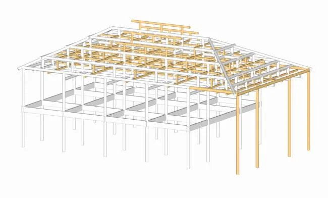 BIM建筑|山丘聚落中的村落藏书楼：前锋松阳陈家展布衣书局 / 张雷结合建筑事务所