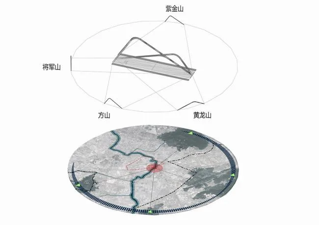 BIM建筑|南京承天年夜桥建造中，构造映四座山峦形态