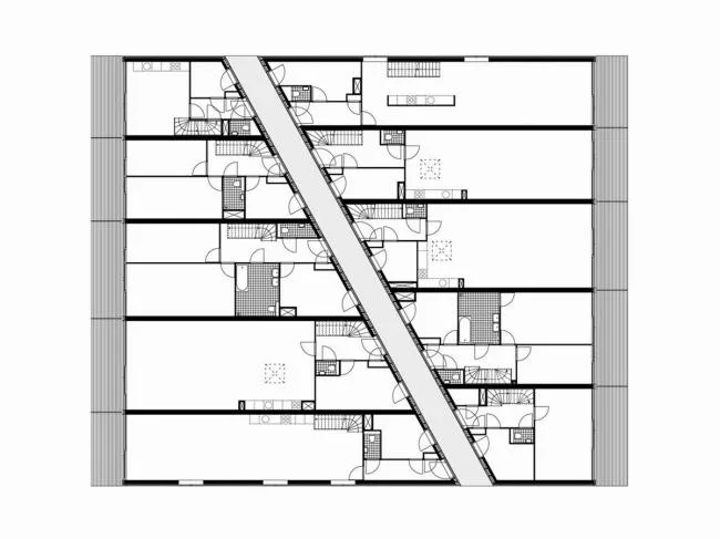 BIM建筑|如同随风舞动的旗号：荷兰Hidden Delights公寓 / NL Architects
