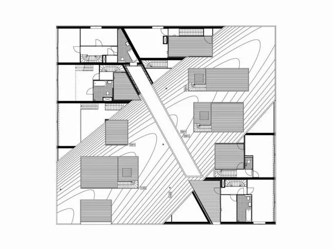 BIM建筑|如同随风舞动的旗号：荷兰Hidden Delights公寓 / NL Architects