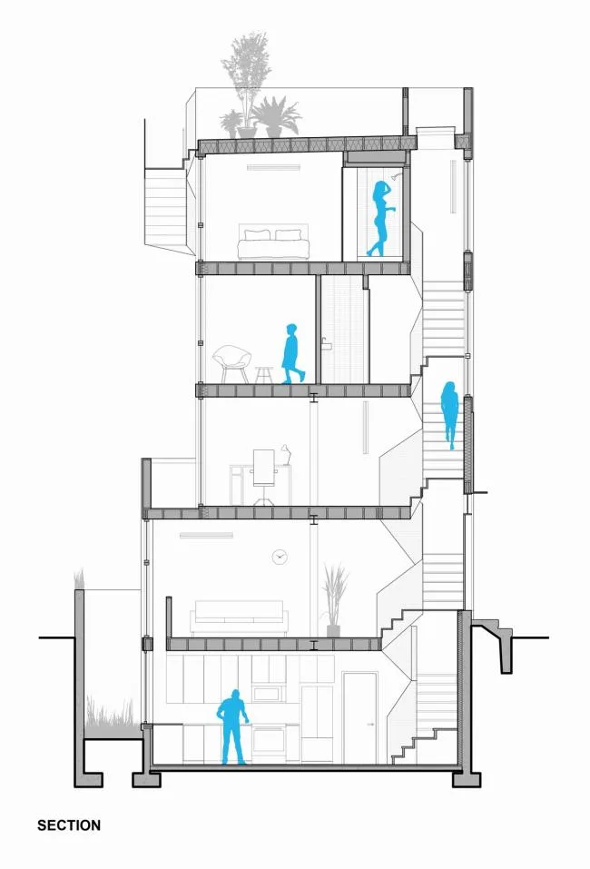 BIM建筑|麻雀虽小，五脏俱全：美国迷你塔公寓 / ISA- Inte***ce Studio Architects