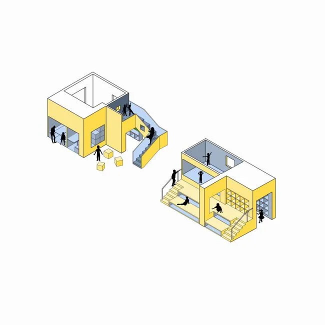 BIM建筑|送给孩子一座“岛屿”—— 一土黉舍北京校区 / Crossboundaries