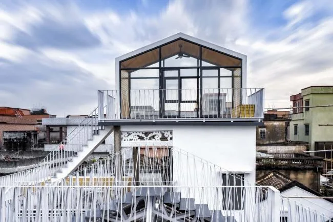 BIM建筑|众筹来的露台公共空间——新基白屋子平易近宿群 / 竖梁社建筑