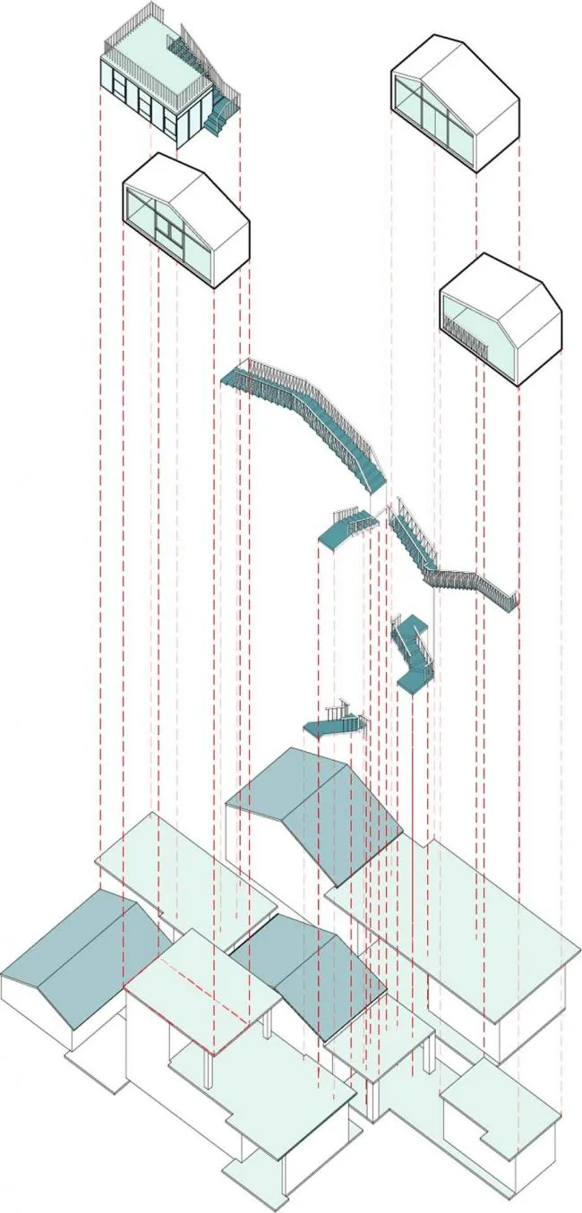 BIM建筑|众筹来的露台公共空间——新基白屋子平易近宿群 / 竖梁社建筑