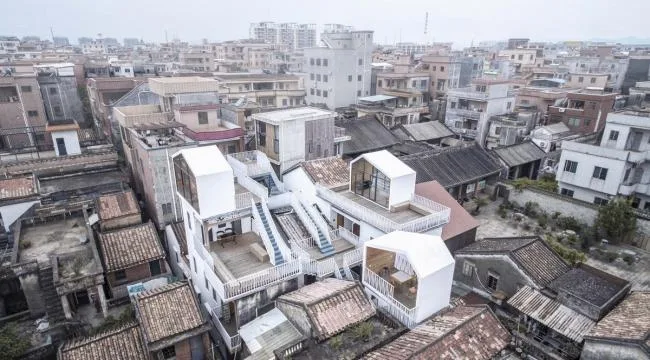 BIM建筑|众筹来的露台公共空间——新基白屋子平易近宿群 / 竖梁社建筑