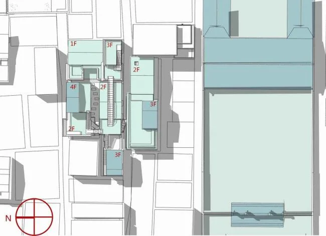 BIM建筑|众筹来的露台公共空间——新基白屋子平易近宿群 / 竖梁社建筑