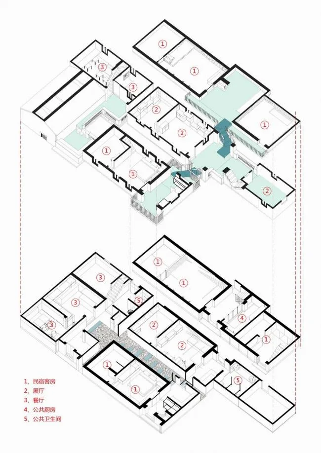 BIM建筑|众筹来的露台公共空间——新基白屋子平易近宿群 / 竖梁社建筑