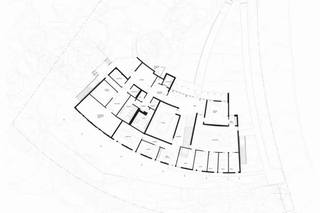 BIM建筑|光影斑驳，坐落湖畔的学术交换中间