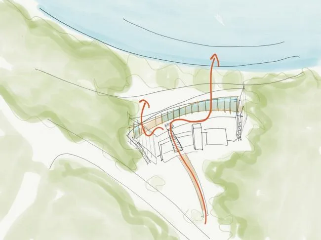 BIM建筑|光影斑驳，坐落湖畔的学术交换中间