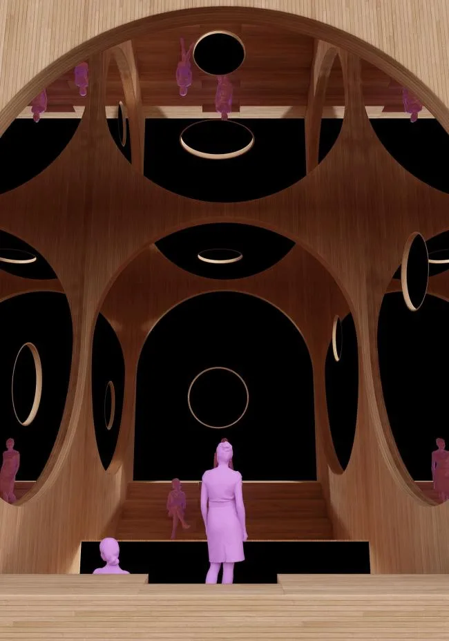 BIM建筑|拱与镜：虚实相映的无尽空间 / 槃达建筑