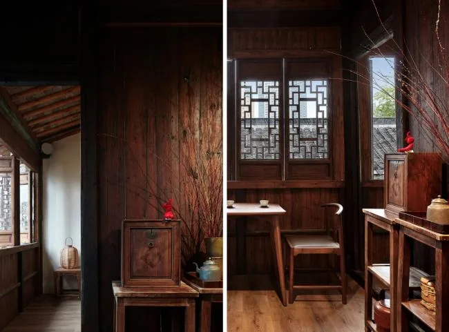 BIM建筑|叫醒记忆，沧桑而丰年代感的老屋子改革：不雅茶庭 / 南京悦设空间设计