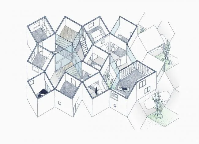 BIM建筑|曲径通幽，简略几何——北斋之家