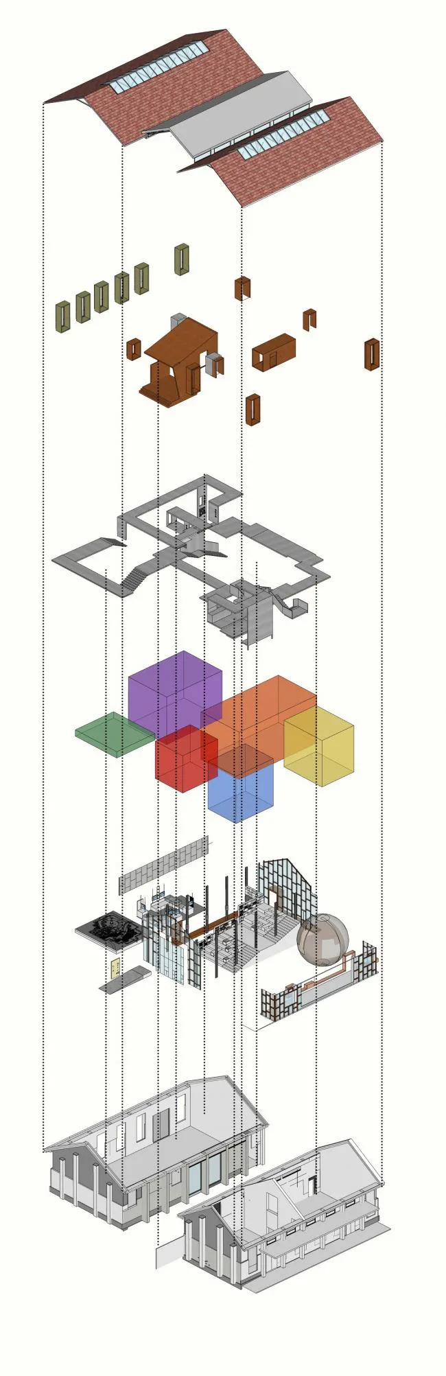 BIM建筑|河水清清，乡愁悠悠：小镇粮仓改革 / 上海交通年夜学城镇空间文化与科学研讨中间
